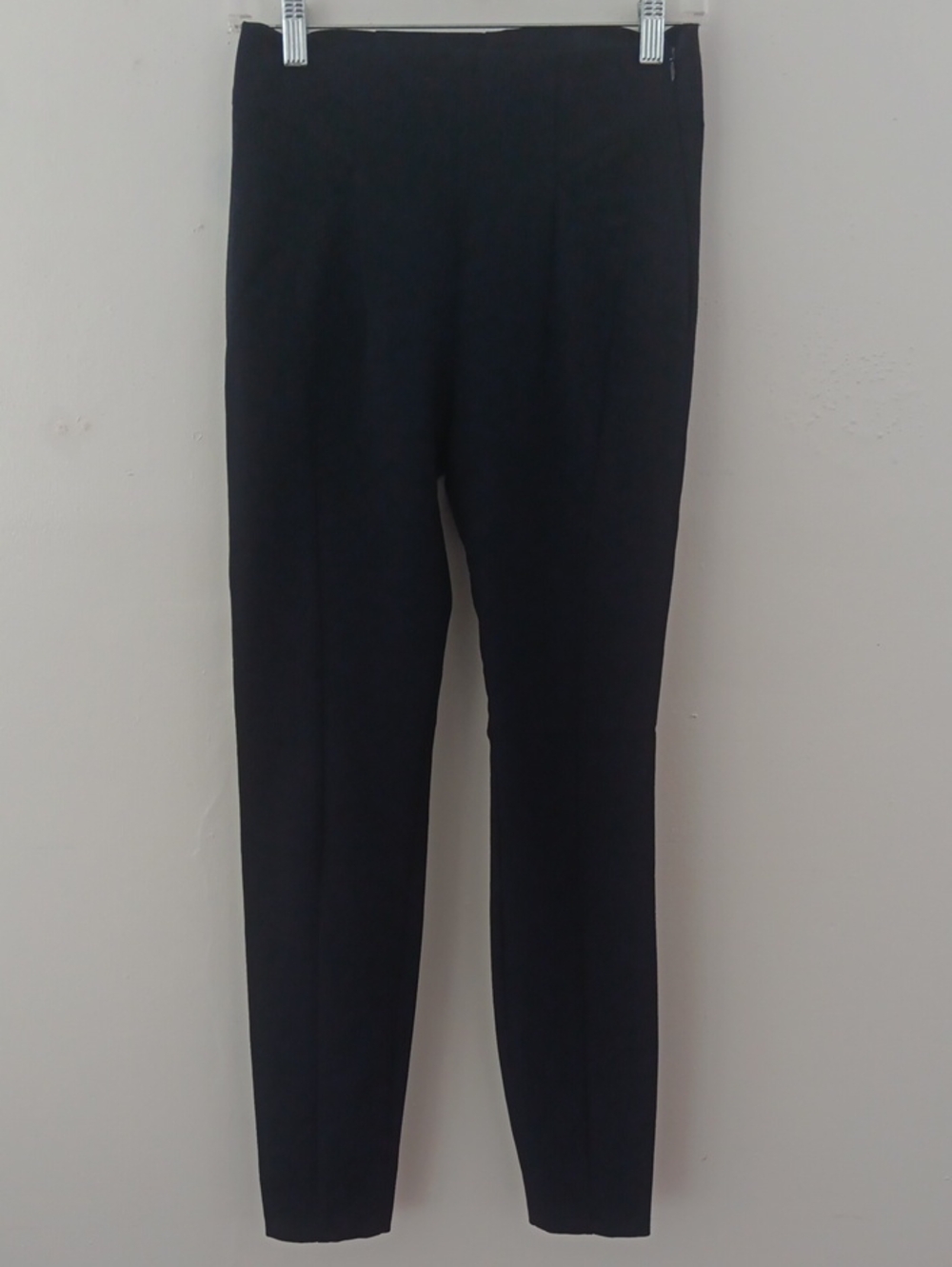 Zara Navy Blue Slim Zipper Pants #3946